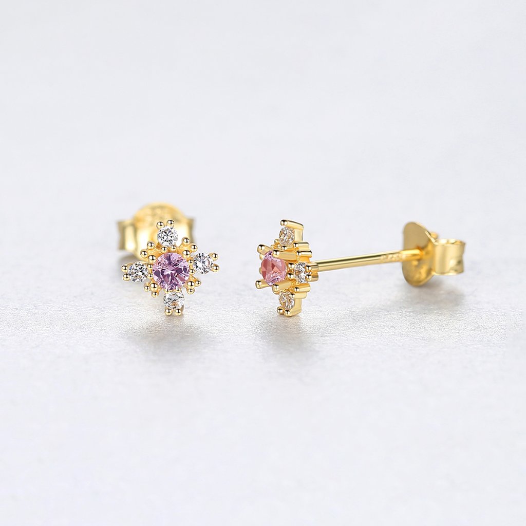 "925 Sterling Silver Snowflake Drop Earring , I030